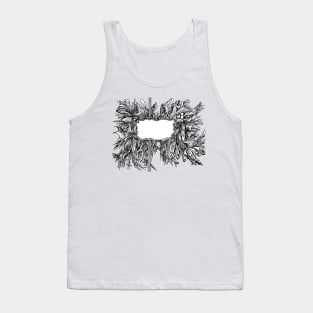 Abstract doodle frame art Tank Top